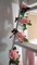Artificial Pink Rose Garland Silk Rose Vines Hanging Fake Flower Garlands for Wedding Party Table Garden Arch Wall Home Room Decor